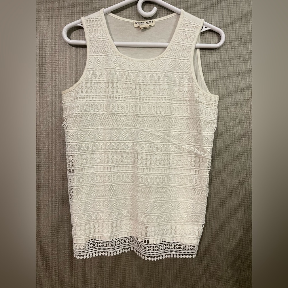 Studio West Apparel Laced Top (lined)